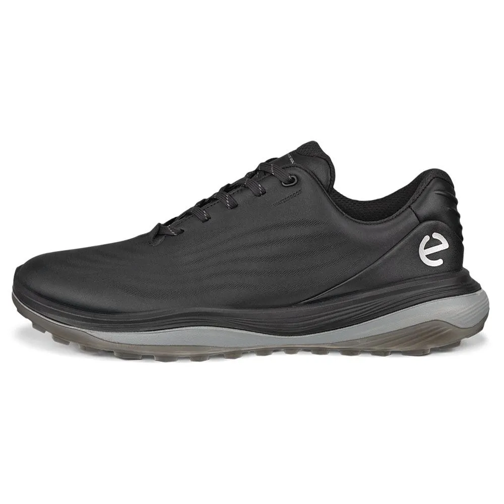 Beach Footwear, Trendy Athletic Shoes, Close-Up Of Sneakers Soft Landing ECCO LT1 Spikeless Golf Shoes Black - FW24 Men Easy On Trainers