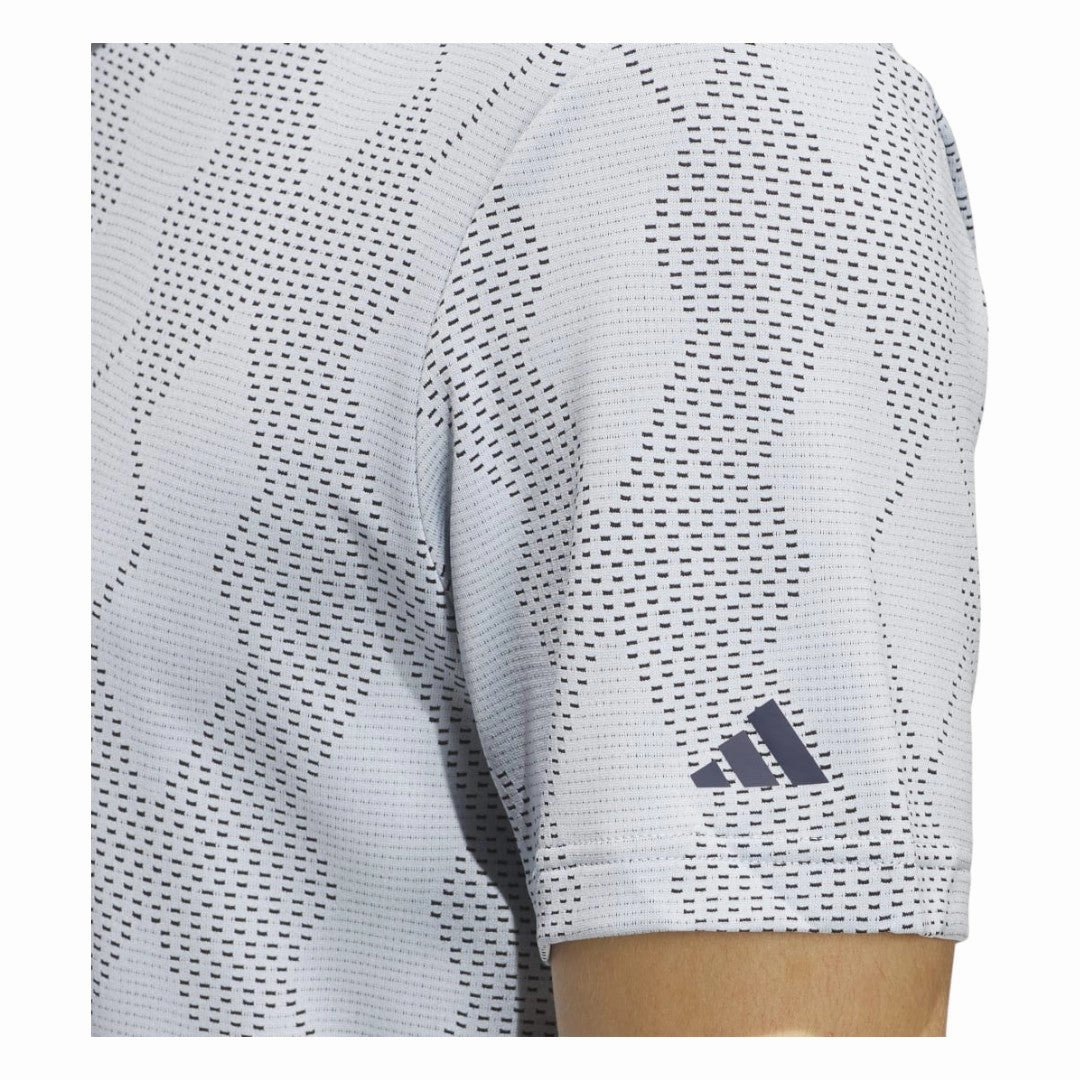 men's t-shirt with logo, wardrobe must-have adidas Ultimate365 Micro Texture Golf Polo Shirt JI6446