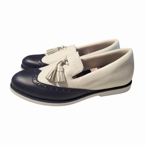 Soft Touch Trainers G/Fore White & Navy Cruiser Brogue Tassel Golf Shoes Size 8.5 MSP$225 Versatile Sport Shoes Fashion Sneakers