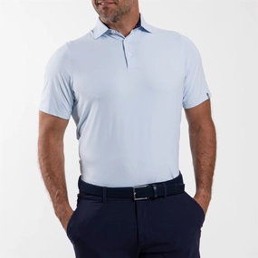 Soren Solid Polo Powder Blue Kjus men's performance outerwear