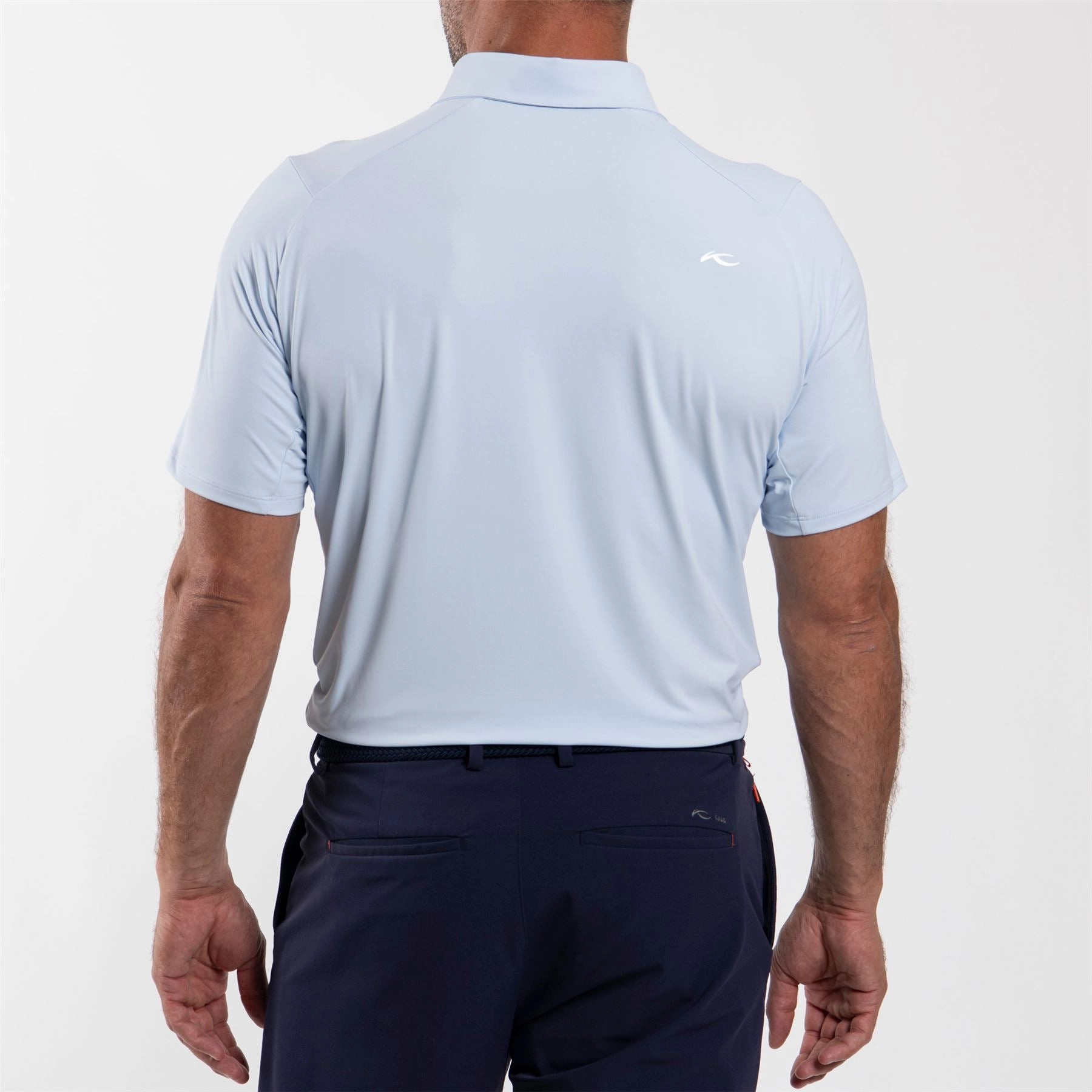 Soren Solid Polo Powder Blue KJUS Men's Performance Clothing