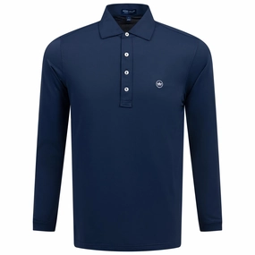 Soul LS Performance Polo Navy Peter Millar clothing for men