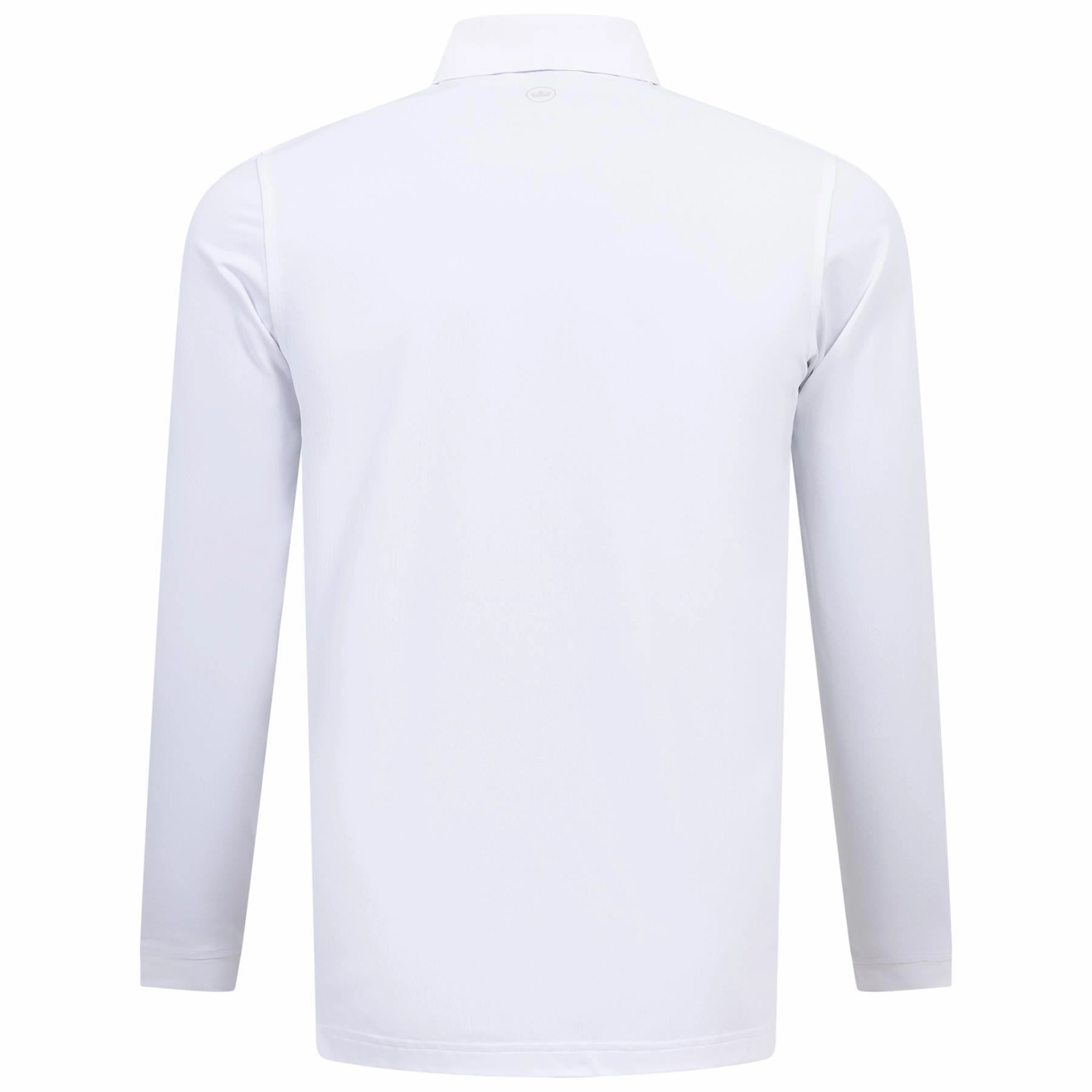 Soul LS Performance Polo White Peter Millar Menswear Collection