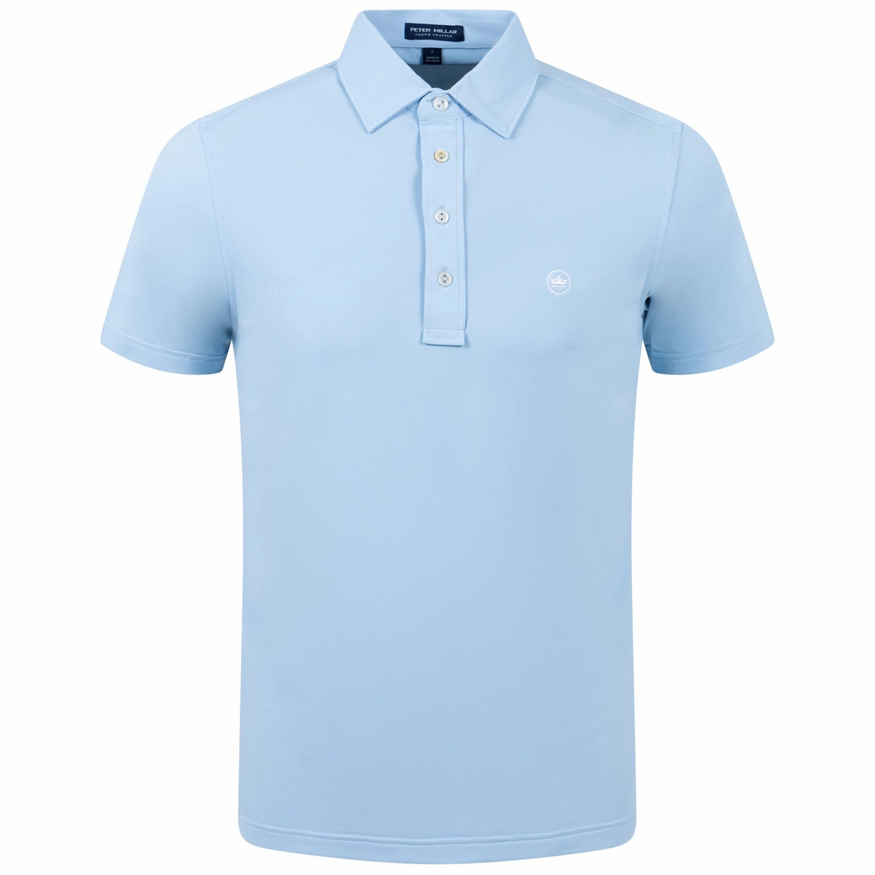 Soul Performance Mesh Polo Blue Frost Peter Millar clothing for men