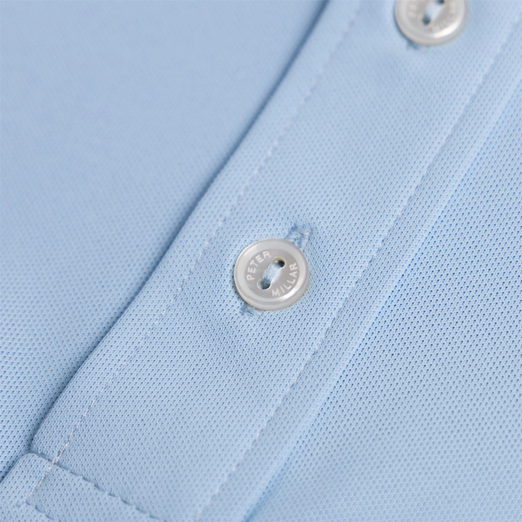 Soul Performance Mesh Polo Blue Frost Peter Millar Menswear Collection