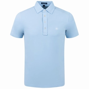 Soul Performance Mesh Polo Blue Frost Peter Millar clothing for men