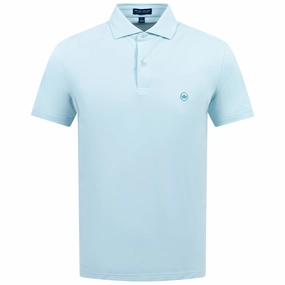 Soul Performance Mesh Polo Blue Spruce Peter Millar clothing for men