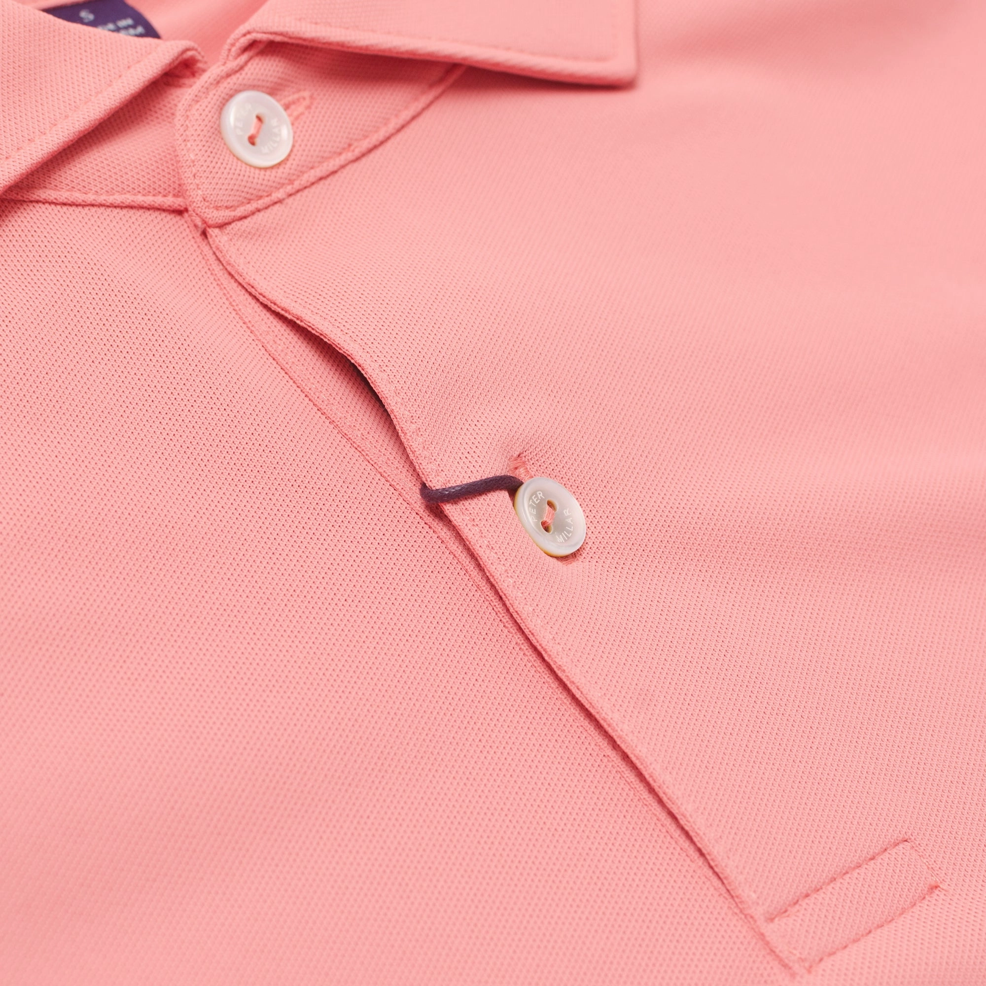 Soul Performance Mesh Polo Pink Crepe Peter Millar Menswear Collection