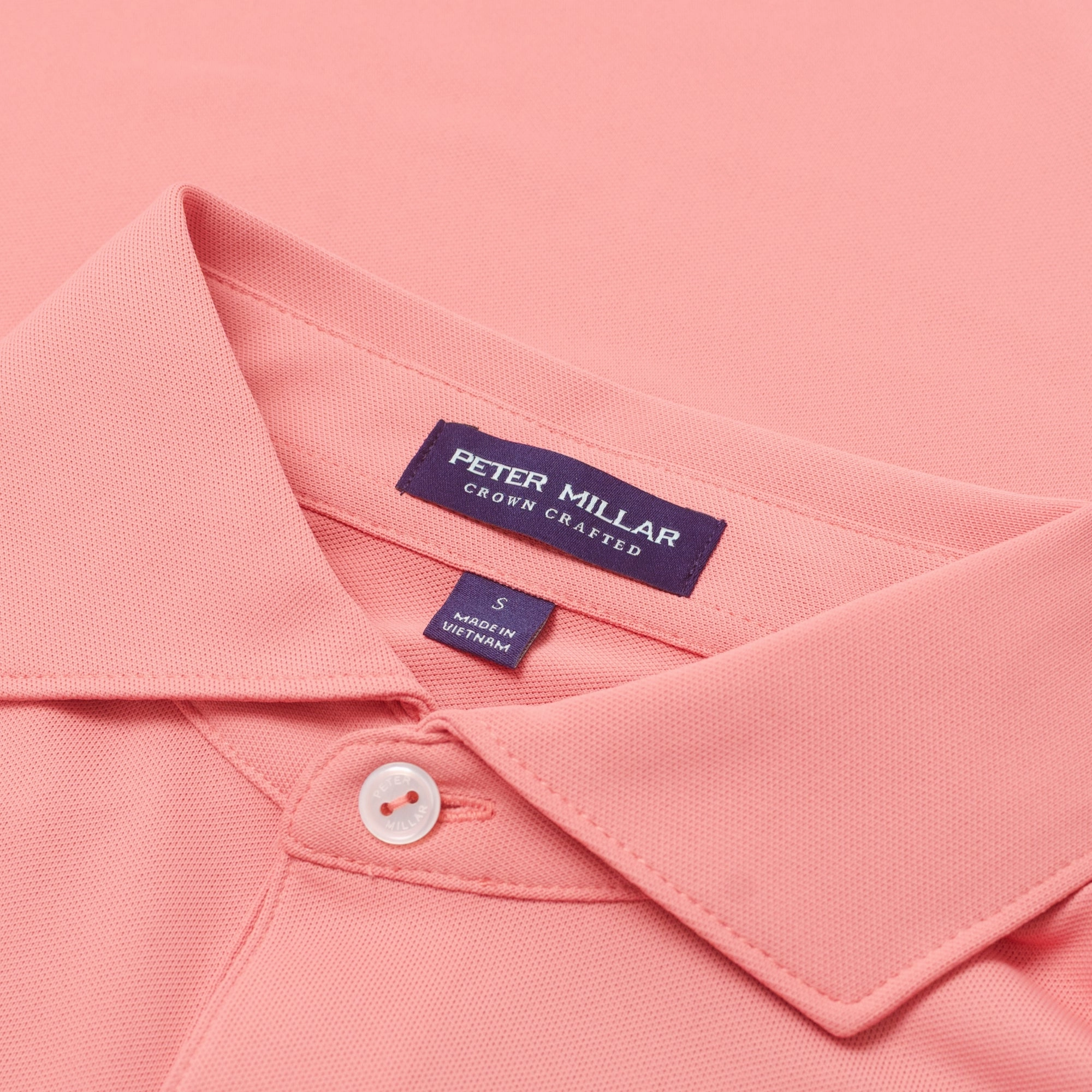 Soul Performance Mesh Polo Pink Crepe Peter Millar Menswear Collection