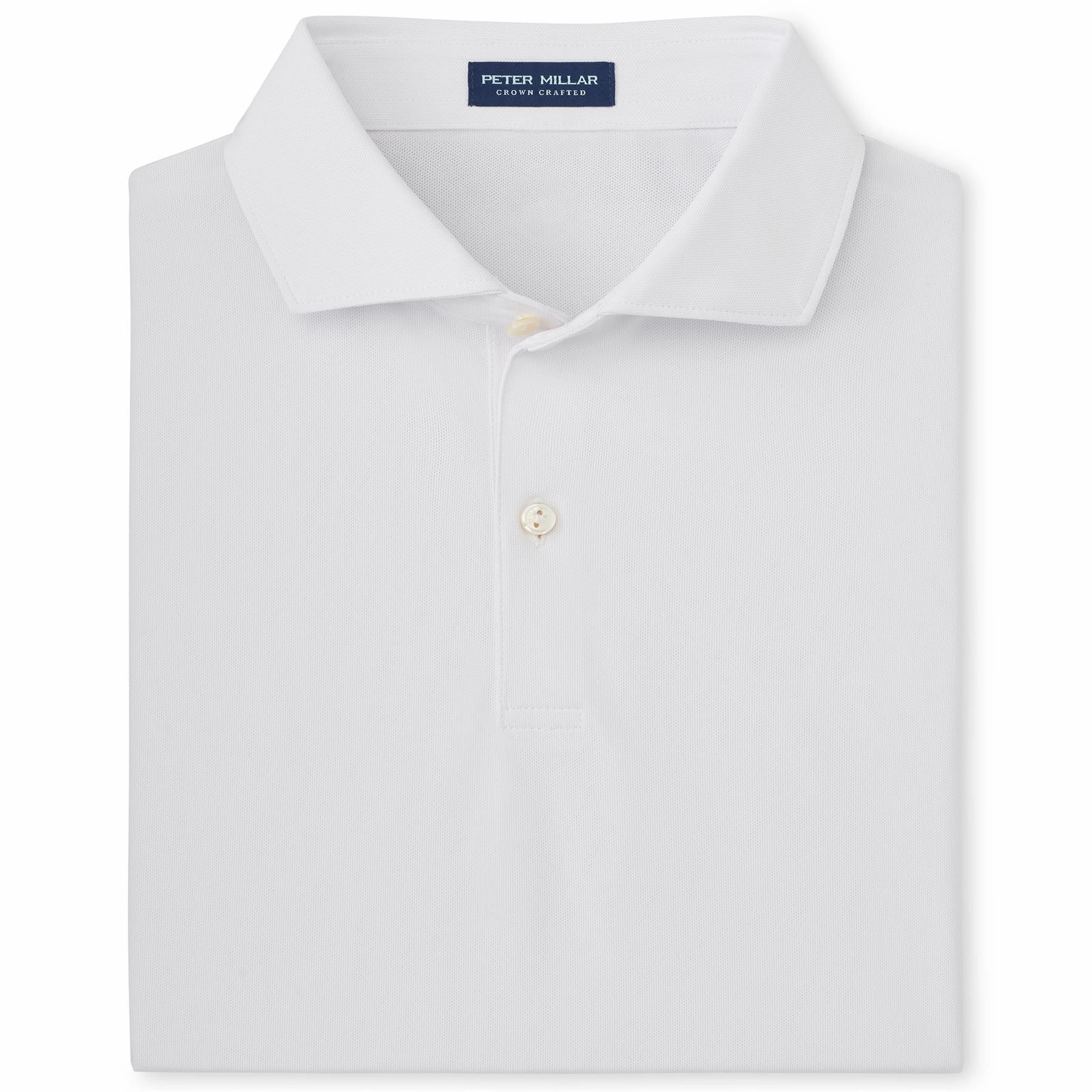 Soul Performance Mesh Polo White Peter Millar Menswear Collection