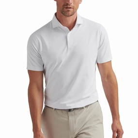 Soul Performance Mesh Polo White Peter Millar clothing for men