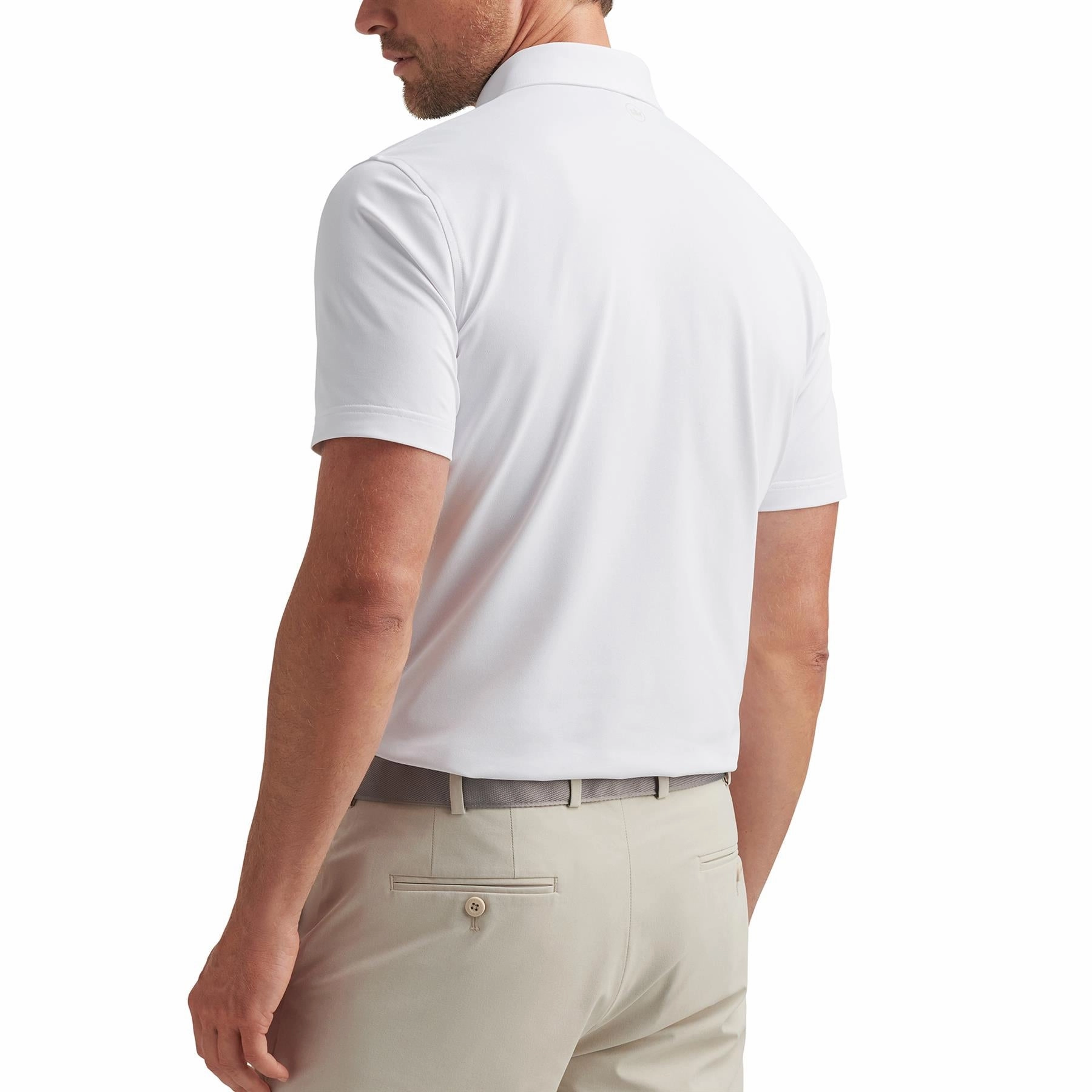 Soul Performance Mesh Polo White Peter Millar Menswear Collection