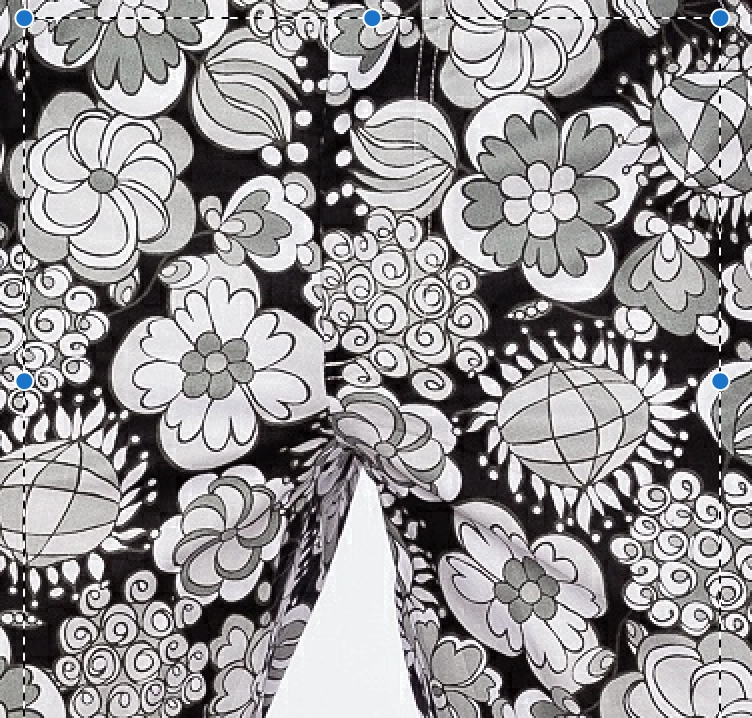 Sport Monaco Slim Fit Multi Floral Print Cotton Pants- BLACK / CHARCOAL / WHITE Sport Monaco Men's Clothing