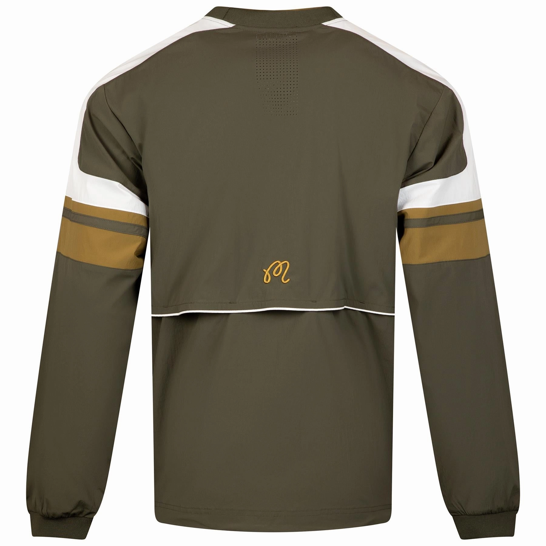 Sportiva Nylon Popover Cypress Green Malbon Men's Golf Lifestyle Wear