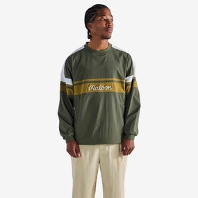 Sportiva Nylon Popover Cypress Green Malbon mens golf lifestyle wear