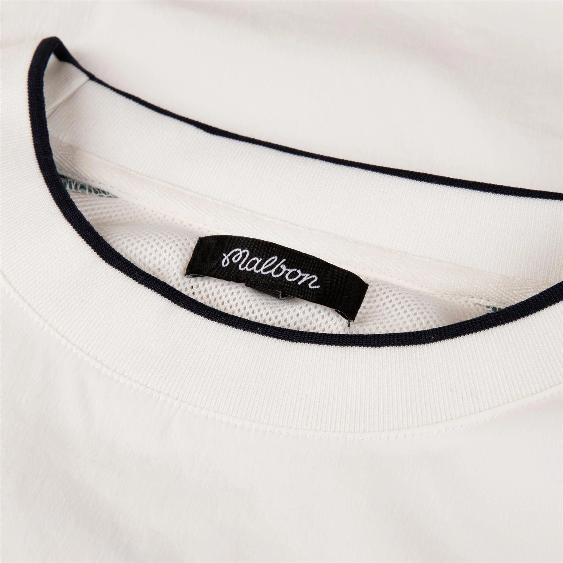 Sportiva Nylon Popover White Malbon Men's Golf Lifestyle Wear