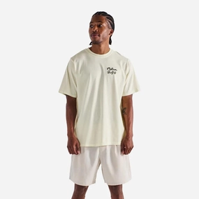 Sportiva T-Shirt Cream Malbon mens golf lifestyle wear