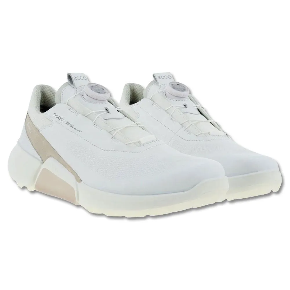 All-Day Wear Shoes, Techwear Sneakers ECCO BIOM H4 BOA Spikeless Golf Shoes White/Gravel - SS23 Men