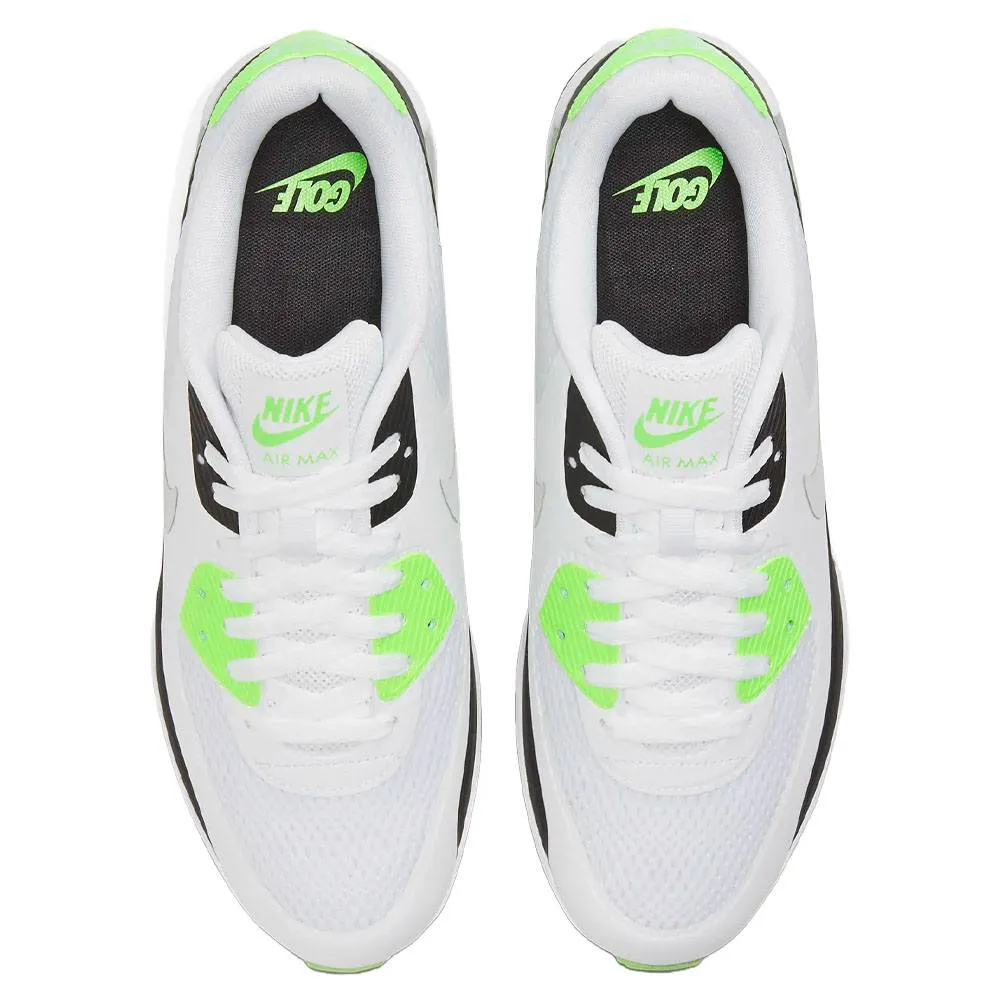 Classic Design Sneakers Nike Air Max 90 G Spikeless Golf Shoes White/Neutral Gray/Black/Flash Lime - 24 Unisex