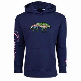 Stalking Wolf Aspen Hoodie Maltese Blue Greyson men's premium golf clothing