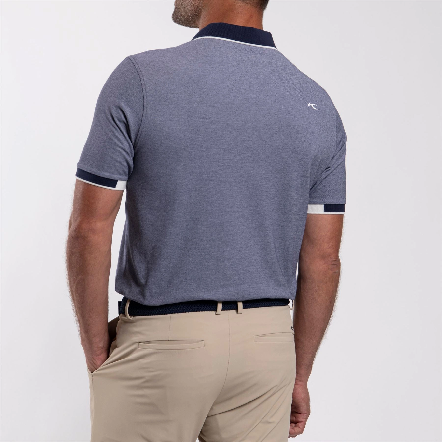Stan 2.0 Polo Atlanta Blue/White KJUS Men's Performance Clothing