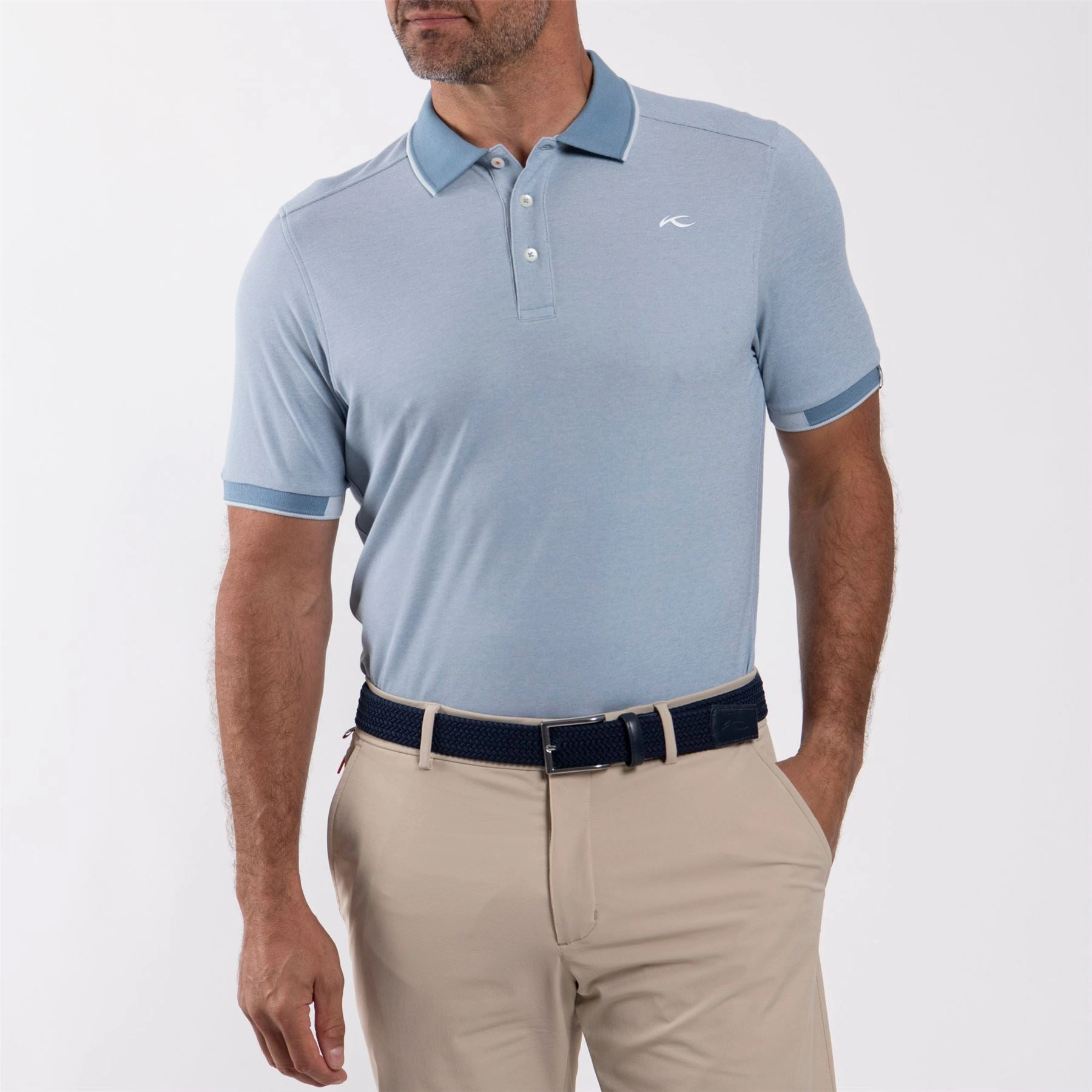 Stan 2.0 Polo Neptune/Powder Blue KJUS Men's Performance Clothing