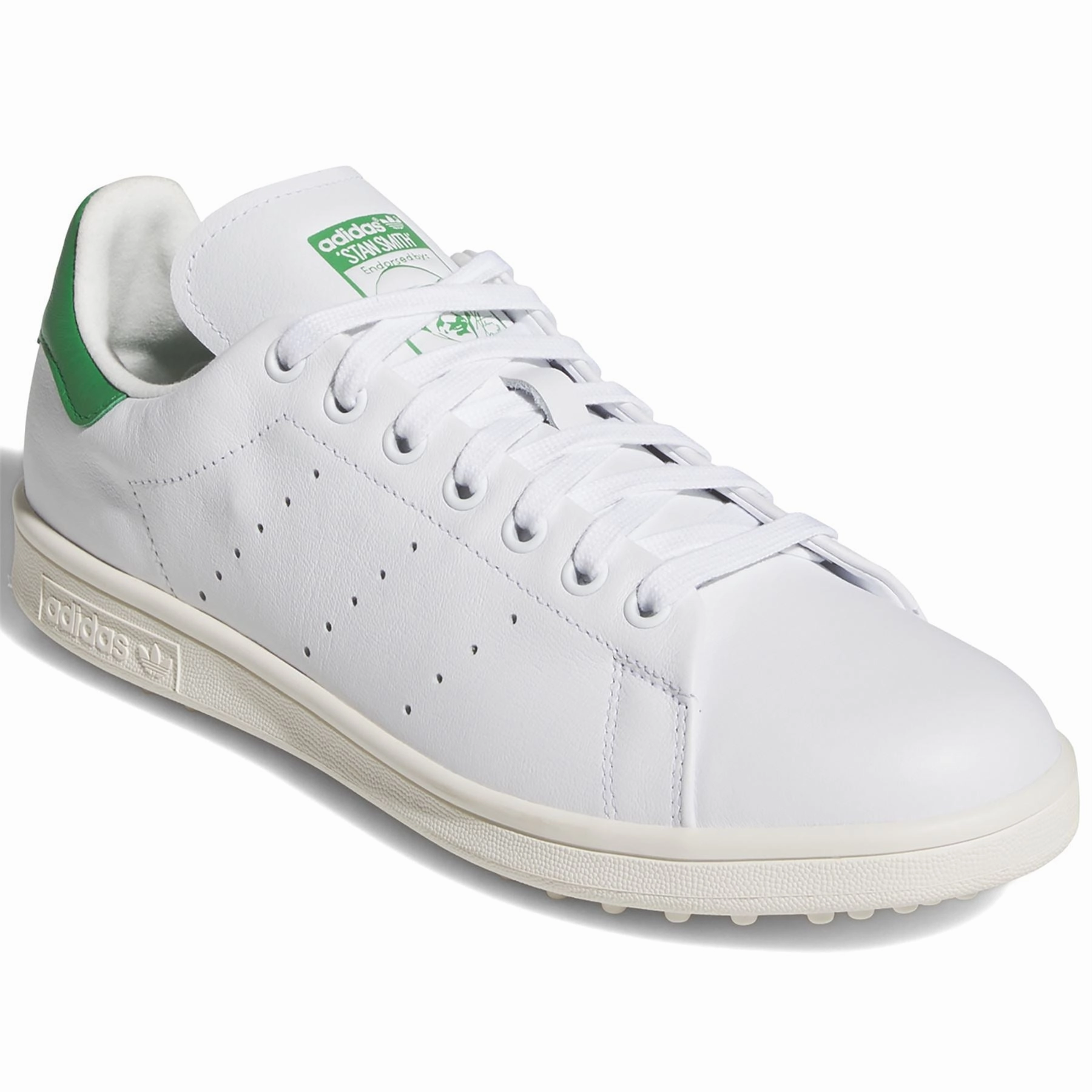 Stan Smith Spikeless Golf Shoes White/Green Adidas Men's Apparel