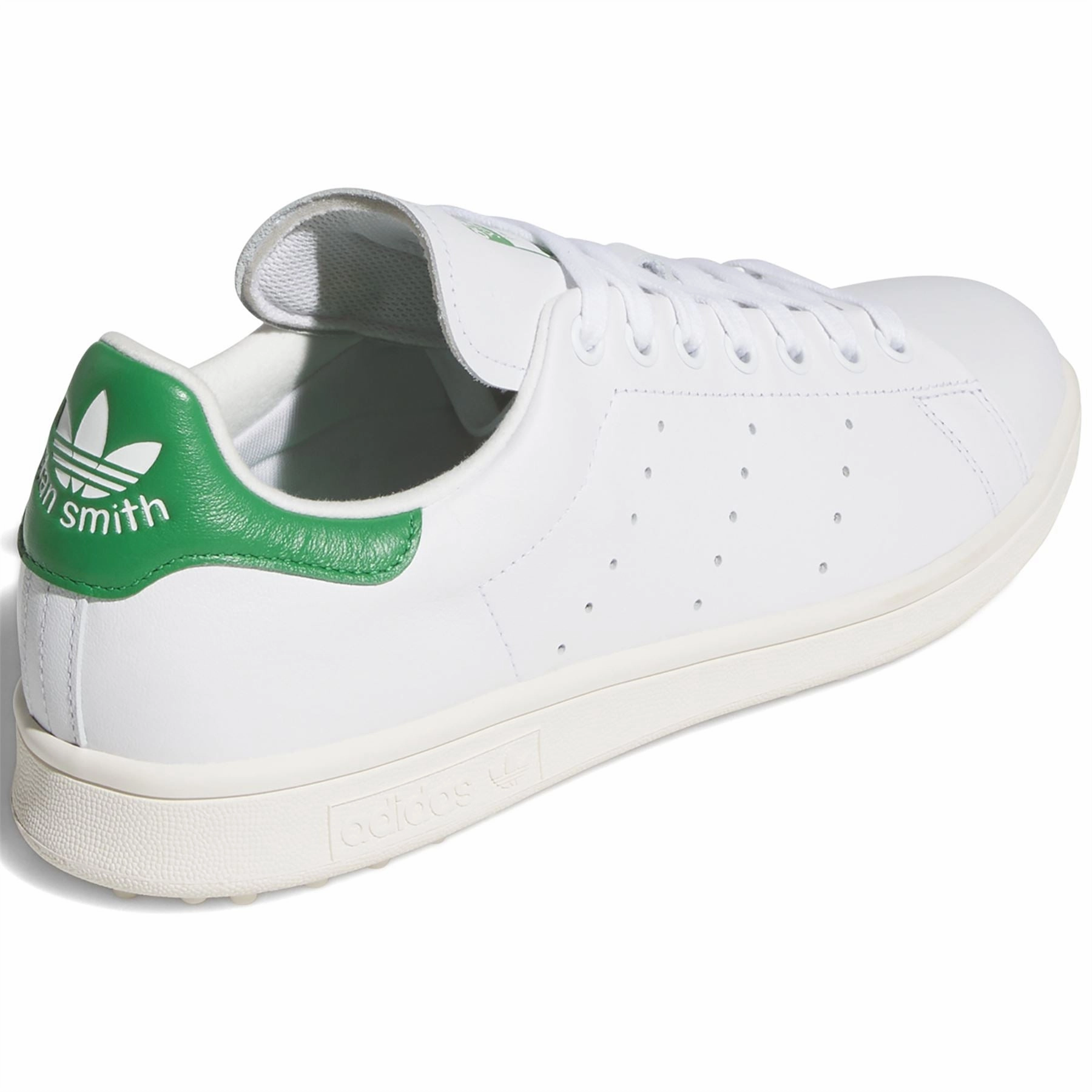 Stan Smith Spikeless Golf Shoes White/Green Adidas Men's Apparel