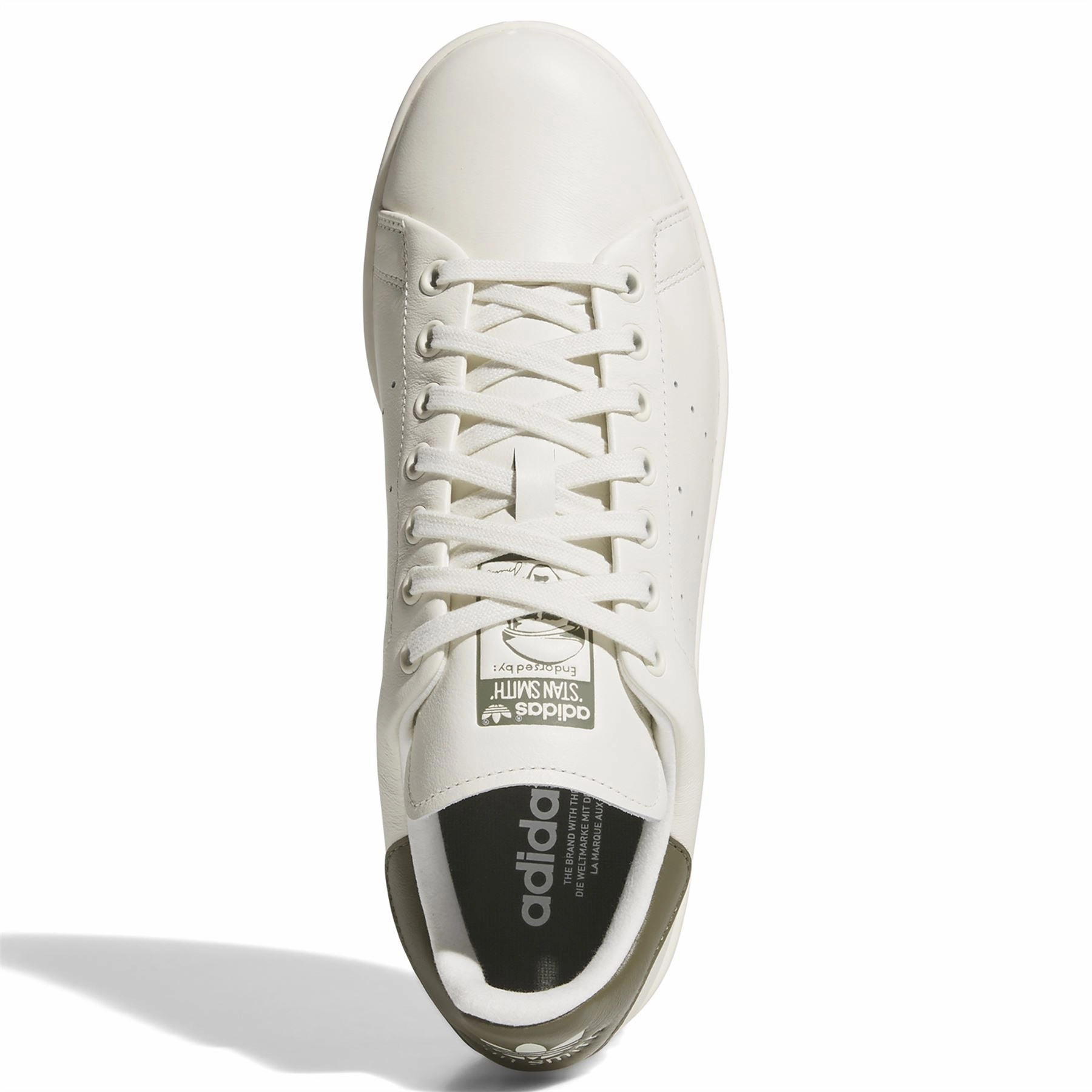 Stan Smith Spikeless Golf Shoes White/Olive Strata Adidas Men's Apparel