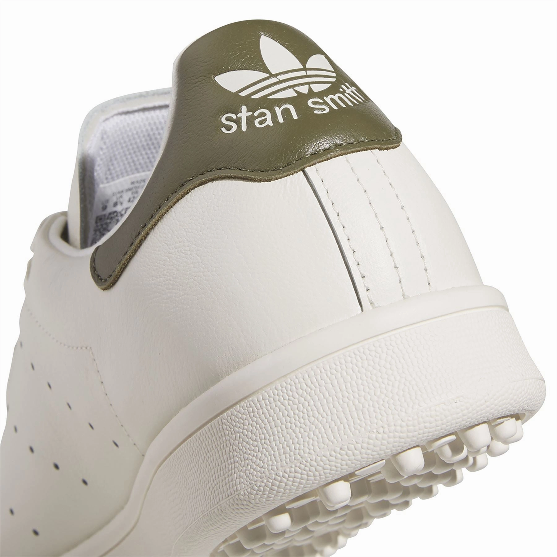 Stan Smith Spikeless Golf Shoes White/Olive Strata Adidas Men's Apparel