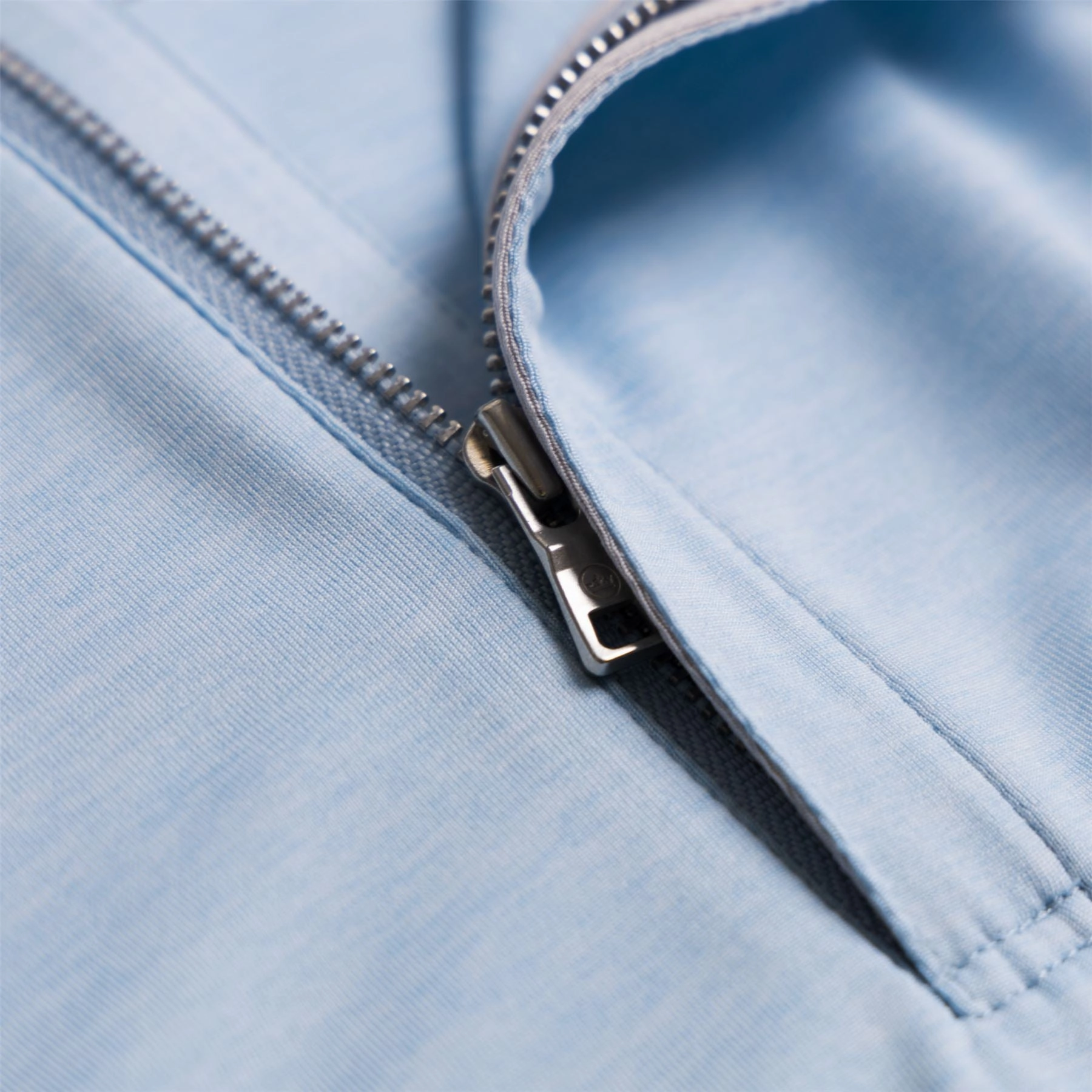 Stealth Performance Quarter Zip Mid Layer Blue Frost Peter Millar Menswear Collection