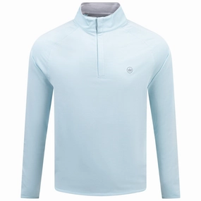 Stealth Performance Quarter Zip Mid Layer Blue Spruce Peter Millar clothing for men