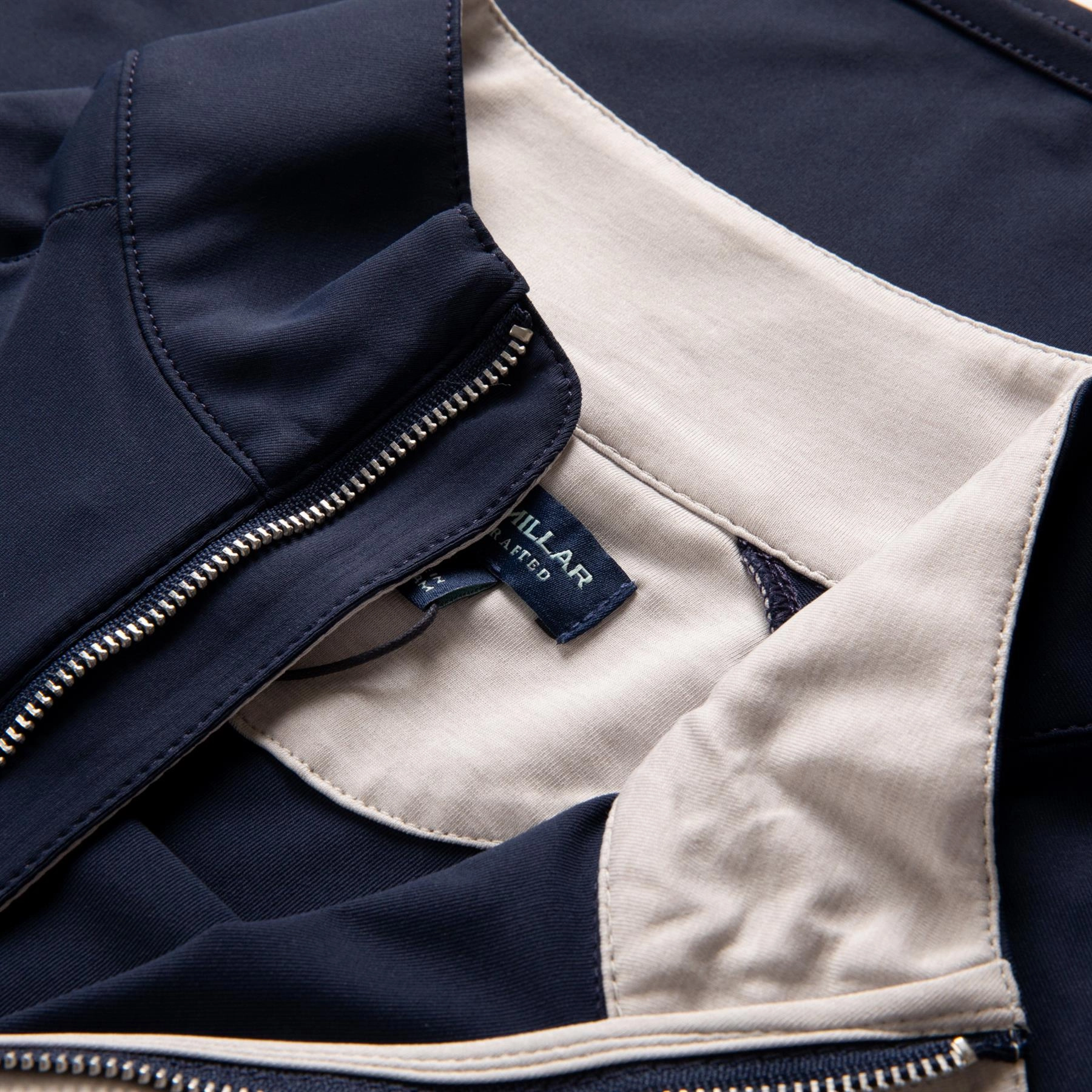 Stealth Performance Quarter Zip Mid Layer Navy Peter Millar Menswear Collection