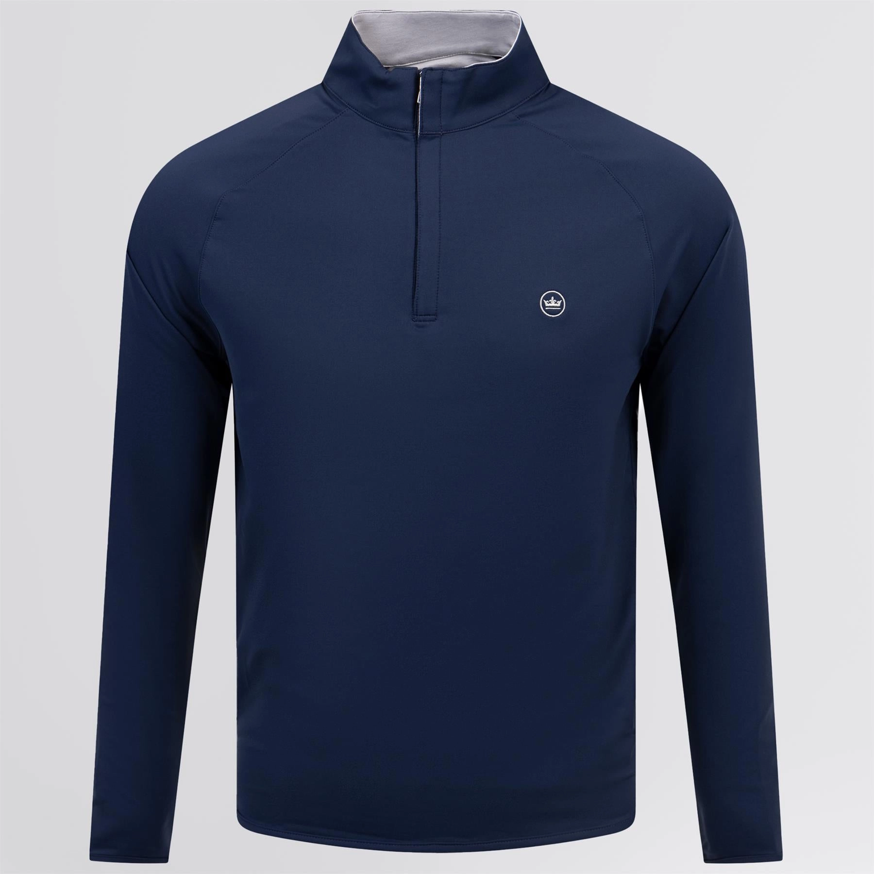 Stealth Performance Quarter Zip Mid Layer Navy Peter Millar clothing for men