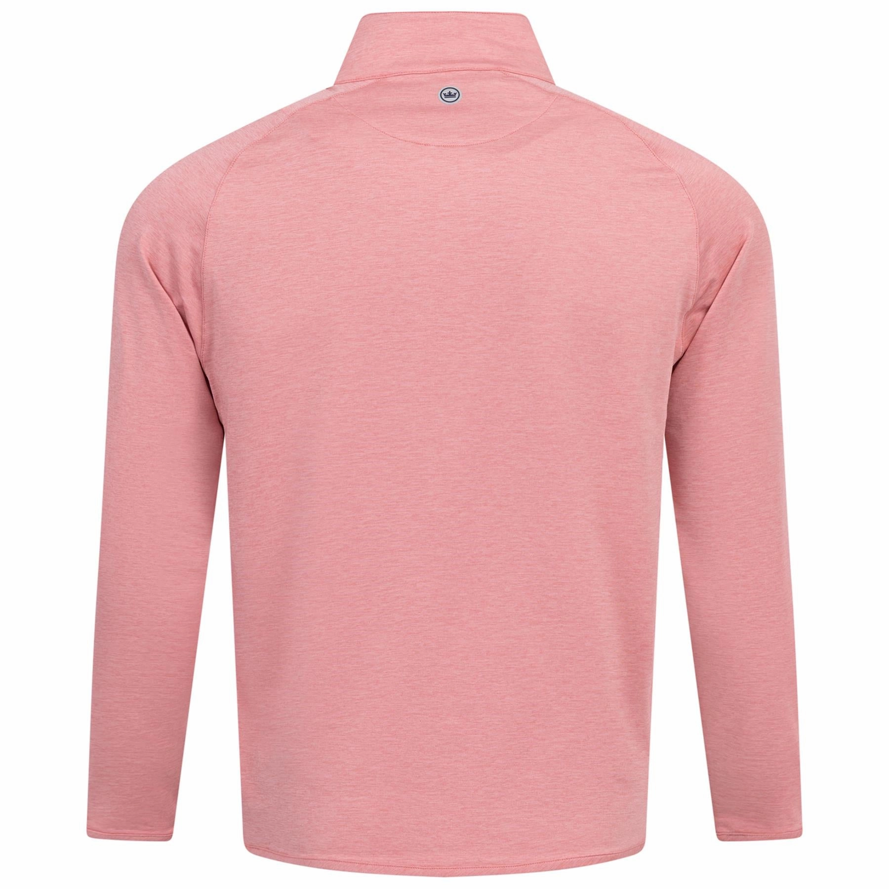 Stealth Performance Quarter Zip Mid Layer Pink Crepe Peter Millar Menswear Collection