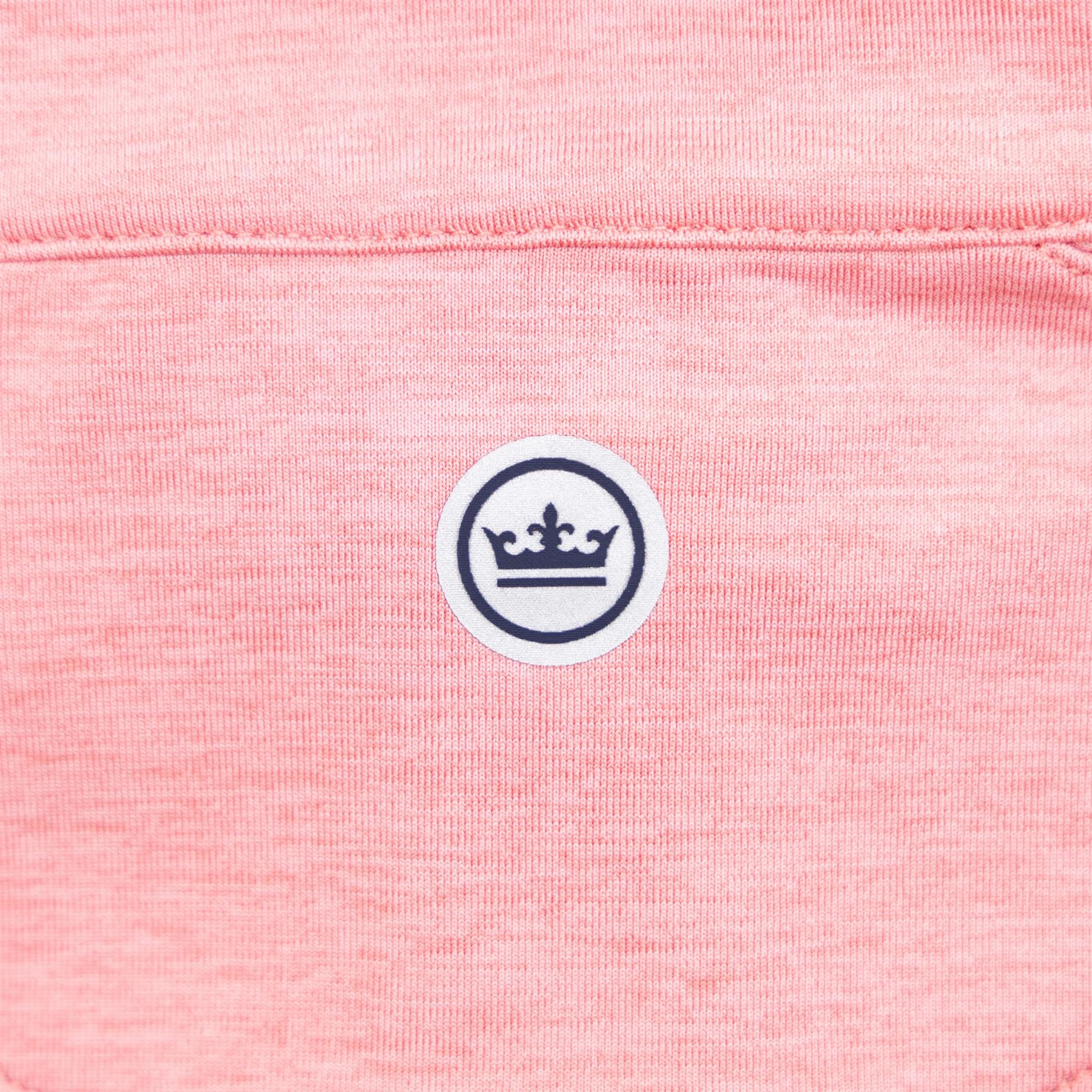 Stealth Performance Quarter Zip Mid Layer Pink Crepe Peter Millar Menswear Collection