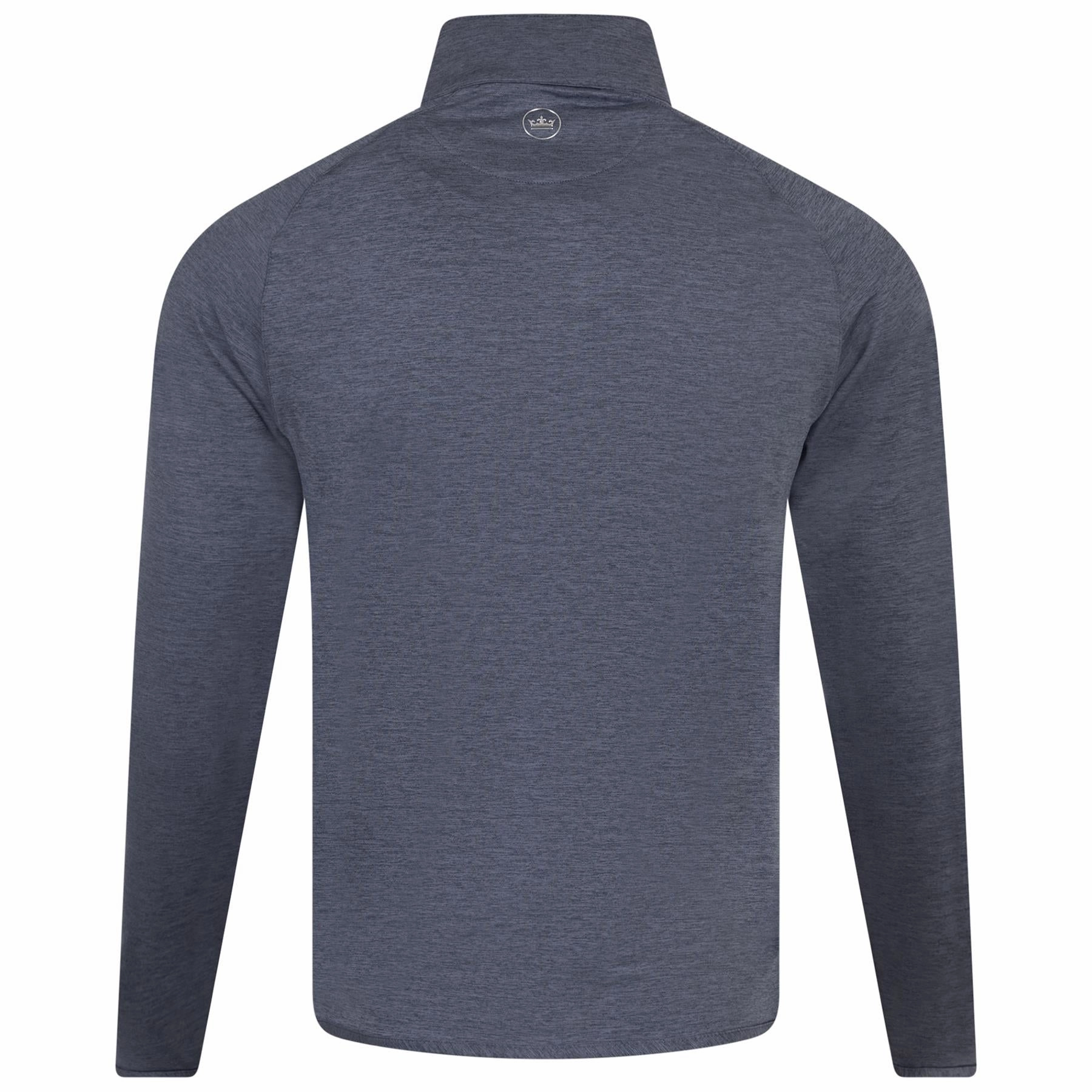 Stealth Performance Quarter Zip Mid Layer Steel Peter Millar Menswear Collection