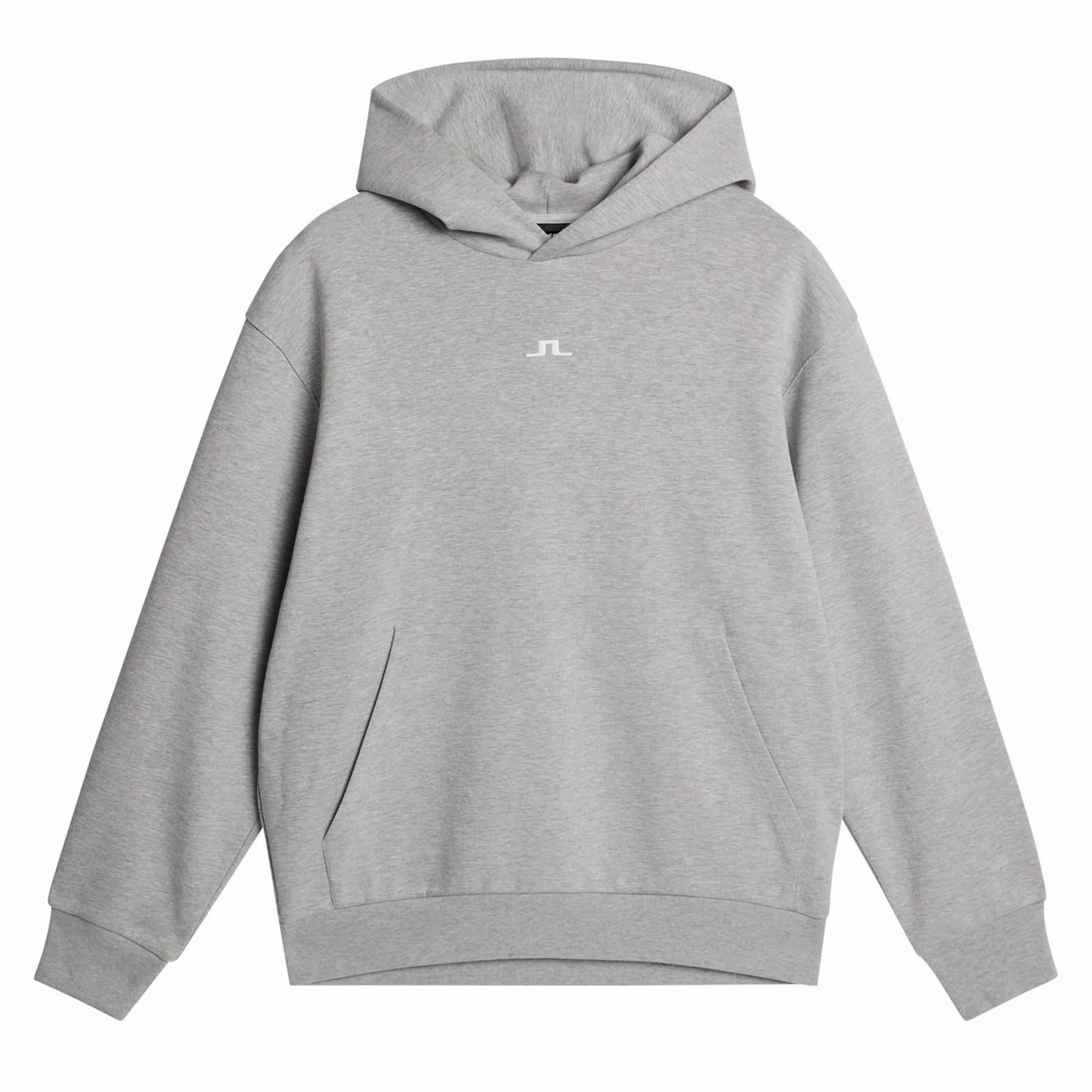 Steffen Hoodie Light Grey Melange J.Lindeberg Golfwear for Men
