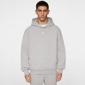 Steffen Hoodie Light Grey Melange Premium J.Lindeberg menswear