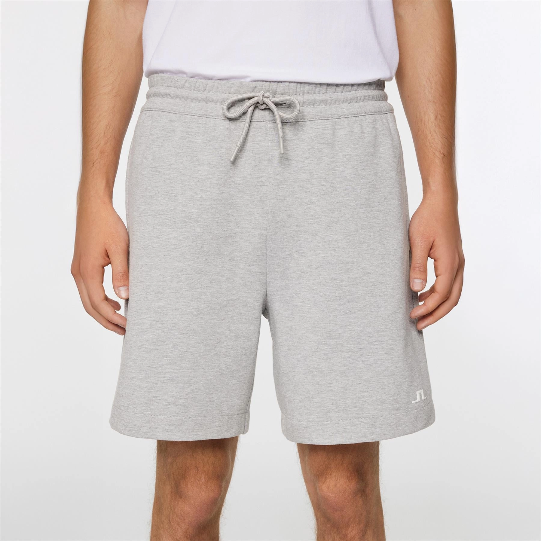 Steffen Sweatshirt Shorts Light Grey Melange J.Lindeberg Golfwear for Men