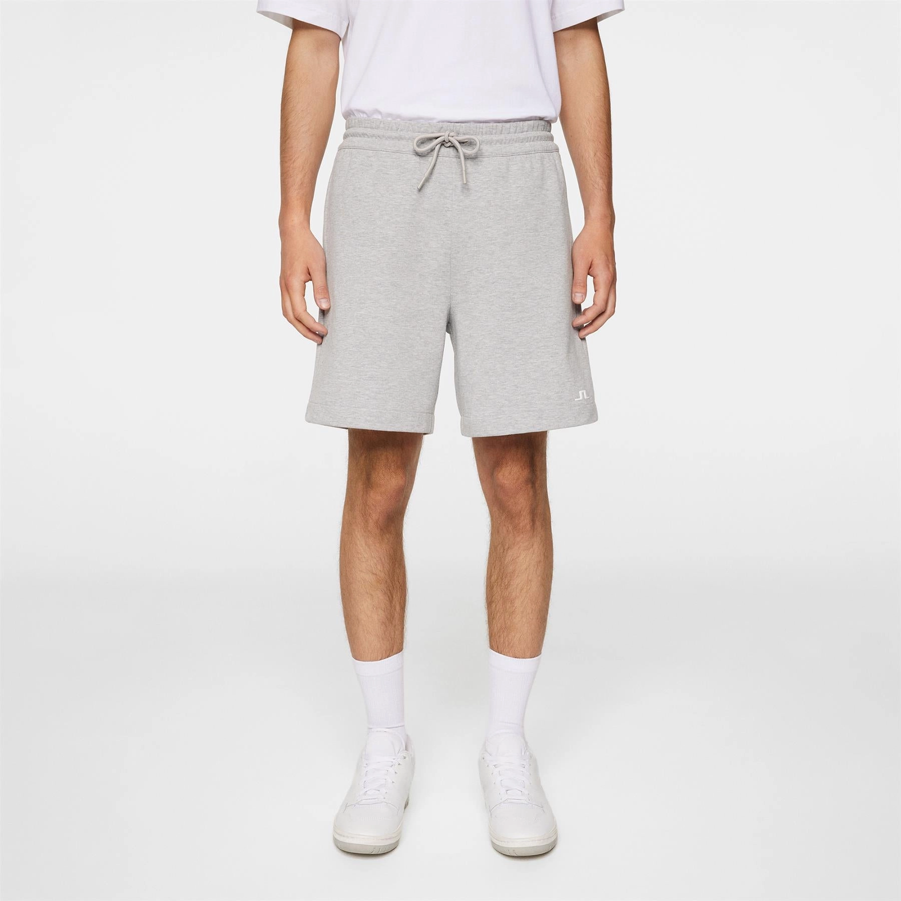 Steffen Sweatshirt Shorts Light Grey Melange Premium J.Lindeberg menswear
