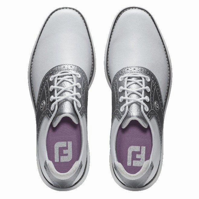 Classic Athletic Look FootJoy Ladies Traditions Golf Shoes 97990 Hiking Sneakers
