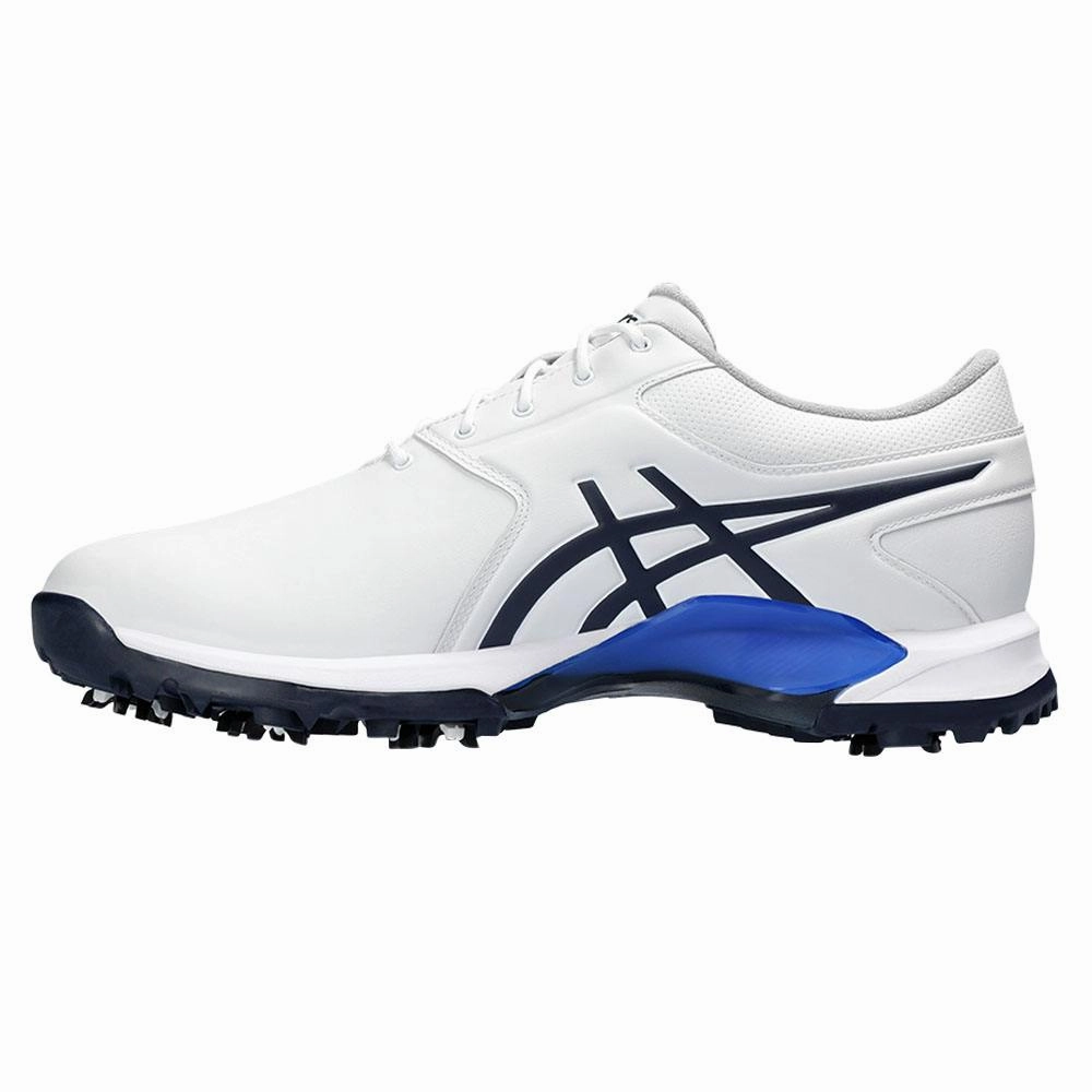 ASICS Gel-Ace Pro M Standard Golf Shoes White/Midnight Blue - 24 Men Air Flow Sneakers, Comfortable Shoes, Minimal Walking Shoes