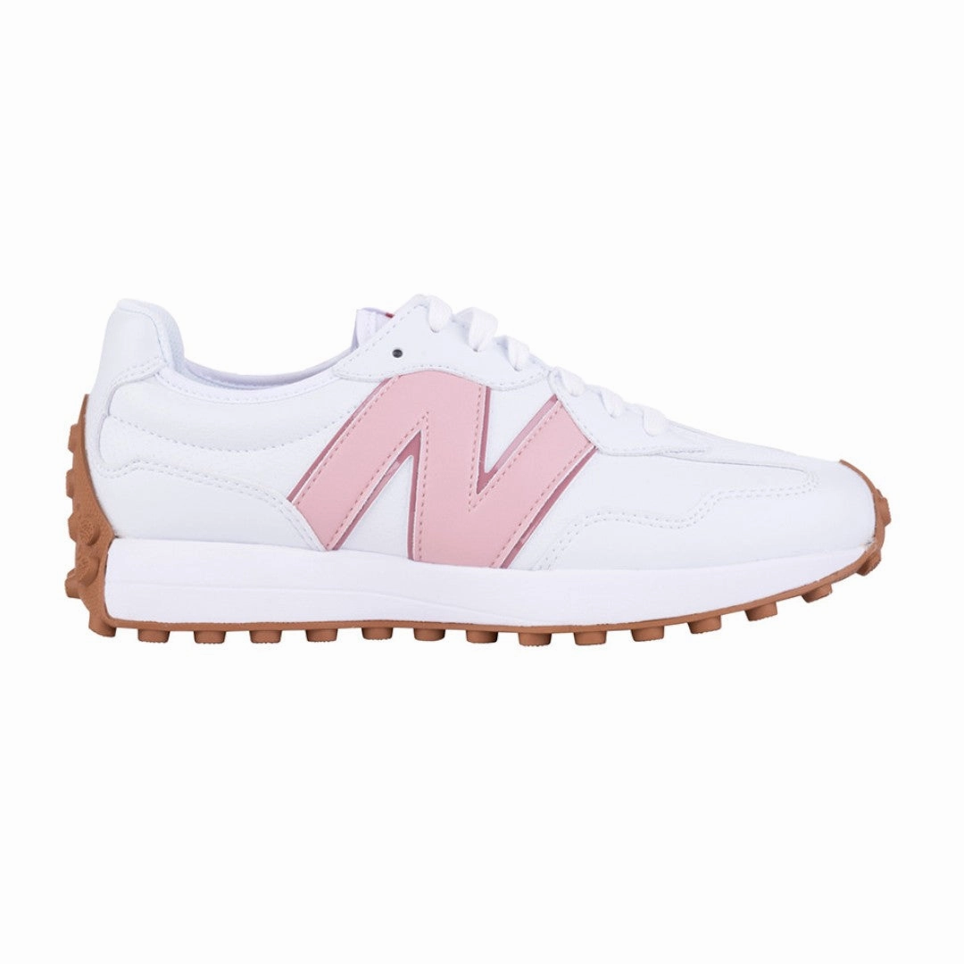 Bold Color Shoes Street Style New Balance Ladies 327 Golf Shoes All-Day Wear Mesh Sneakers