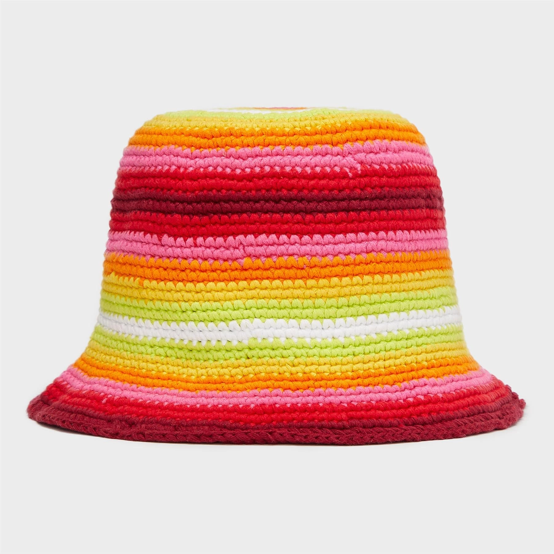 Striped Circle G's Crochet Bucket Hat Lava G/Fore Men's Fashion