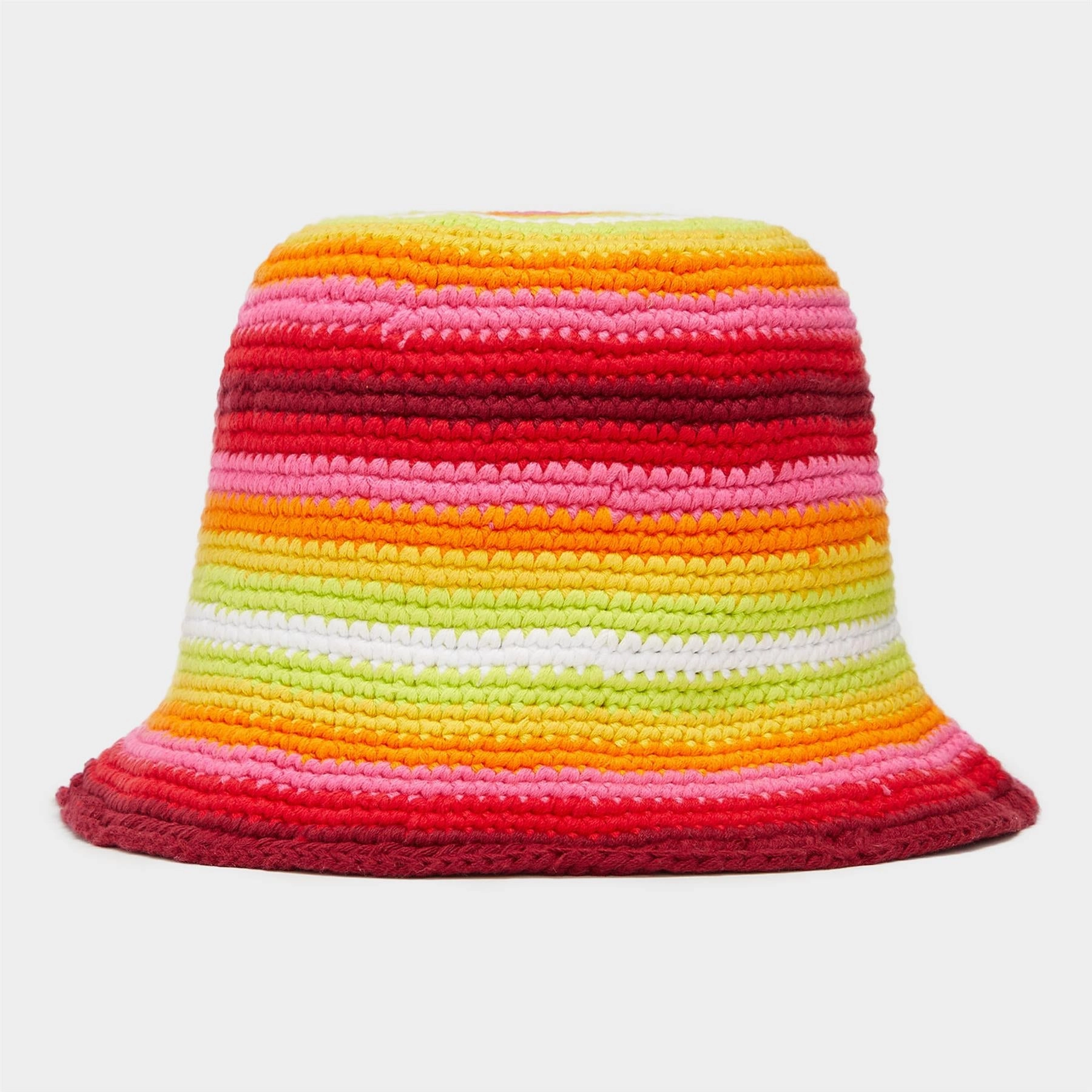 Striped Circle G's Crochet Bucket Hat Lava G/Fore Men's Fashion