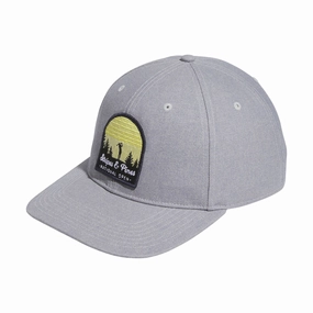 Stripes & Pines High Crown Hat Light Grey Adidas men's athletic apparel