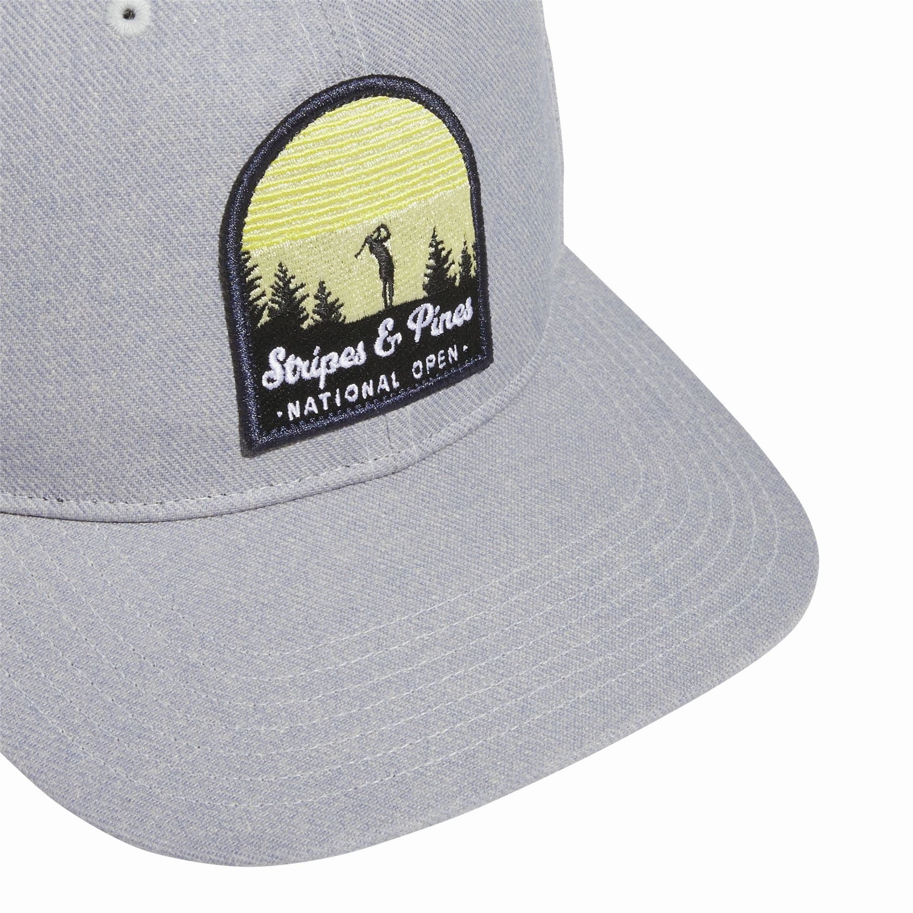 Stripes & Pines High Crown Hat Light Grey Adidas Men's Sportswear