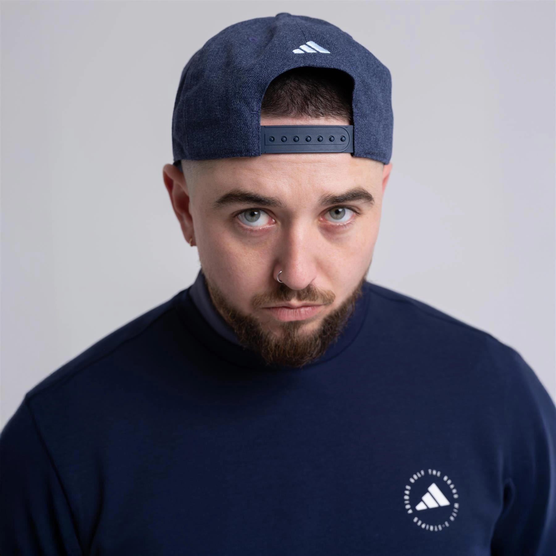 Stripes & Pines High Crown Hat Navy Adidas Men's Sportswear