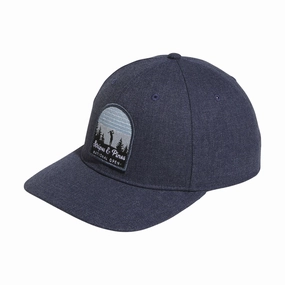 Stripes & Pines High Crown Hat Navy Adidas men's athletic apparel